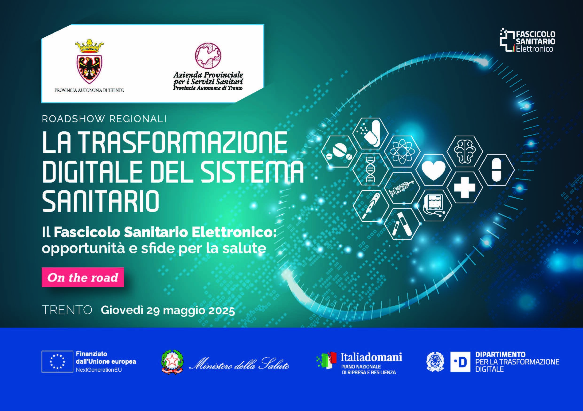 Immagine: Agenda preliminare La trasformazione digitale del Sistema Sanitario 29 maggio25 Trento Pagina 1