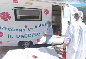 Camper vaccinale: oggi la prima tappa a Cavedine