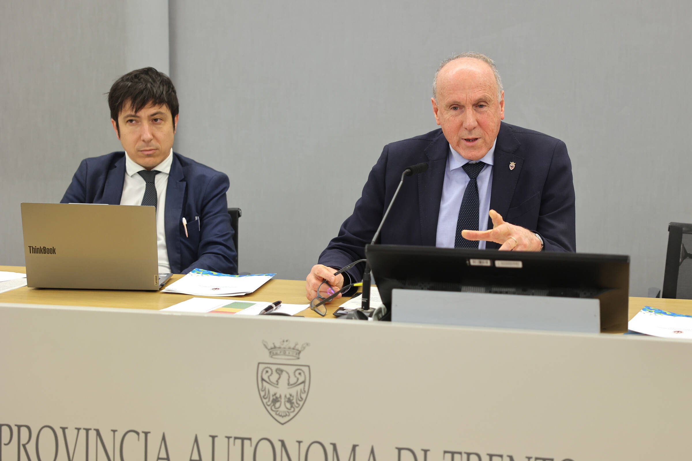 Immagine: Conferenza Giunta provinciale - Spinelli, Tonina
