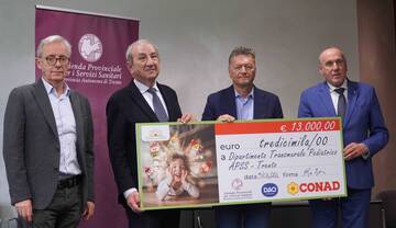 Dalla cooperativa Dao 13mila euro al Dipartimento pediatrico Apss Dalla cooperativa Dao 13mila euro al Dipartimento pediatrico Apss