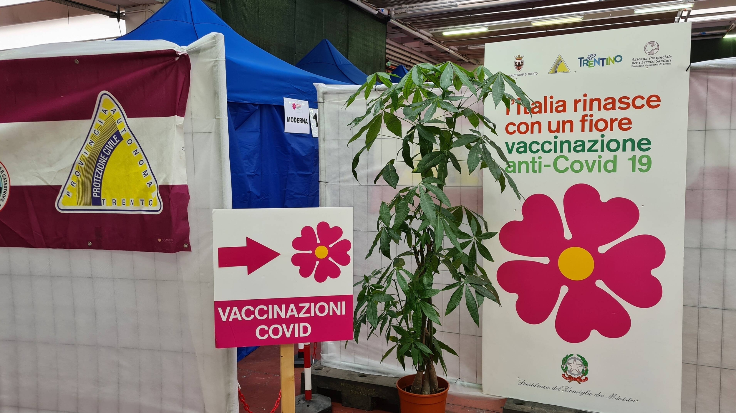 Immagine: Hub vaccinale Lavis