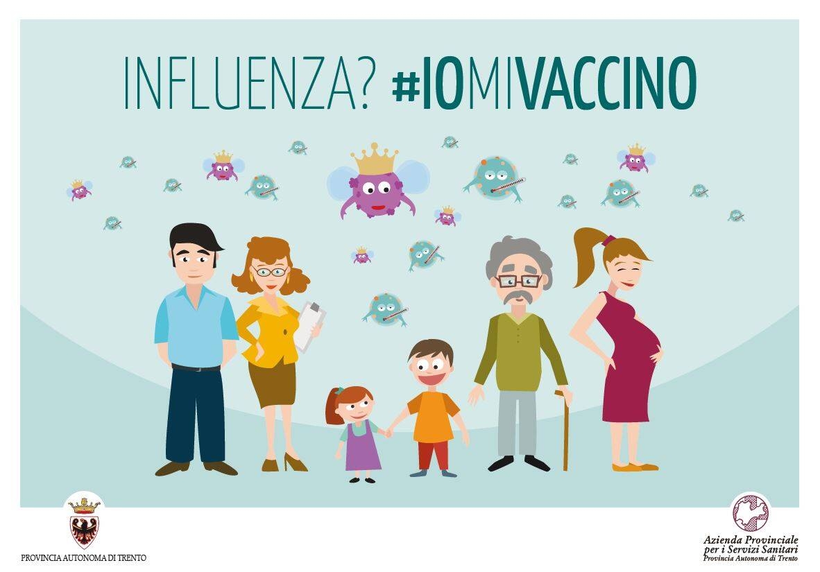 Immagine: influenza #iomivaccino