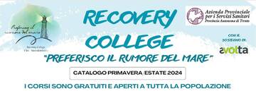 Recovery College di Cles e Mezzolombardo: 5 nuovi corsi 