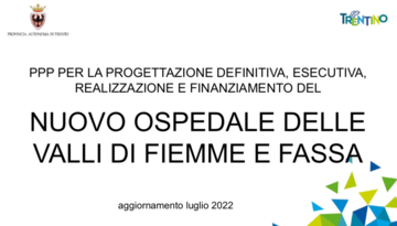 Nuovo ospedale di Fiemme, Fassa e Cembra, vicina la conclusione dell’istruttoria tecnica