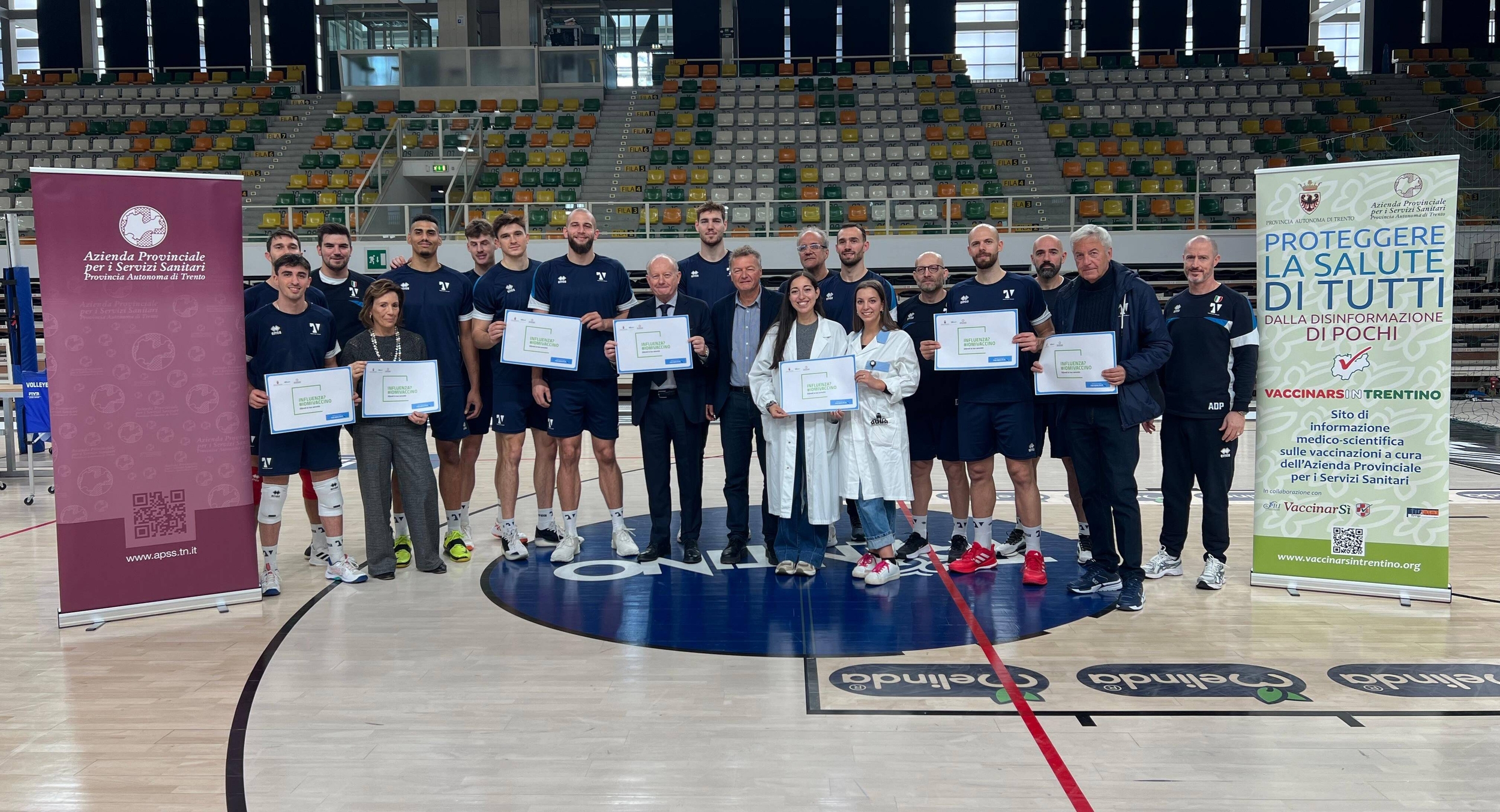 Immagine: Vaccinazione Trentino Volley 3